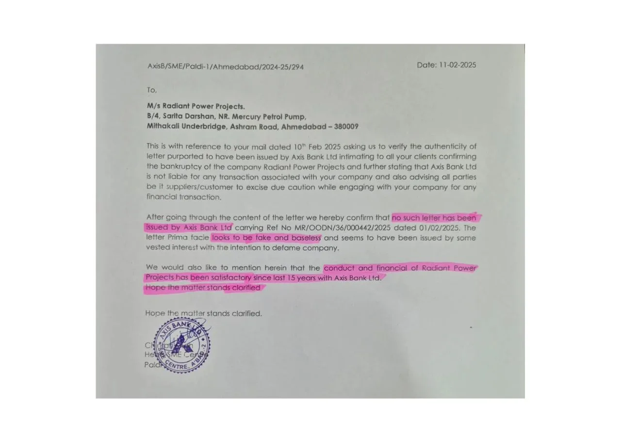 Official Clarification Regarding Fake Letter Circulated in February 2025